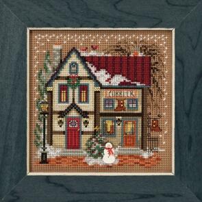 Mill Hill Cross Stitch & Bead Kit - Christmas Village - Cobbler