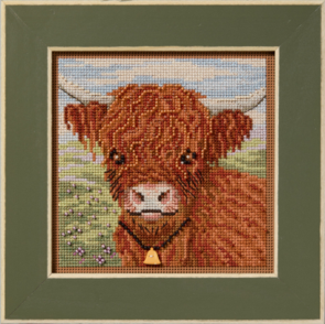 Mill Hill Cross Stitch & Bead Kit - Highland Cow