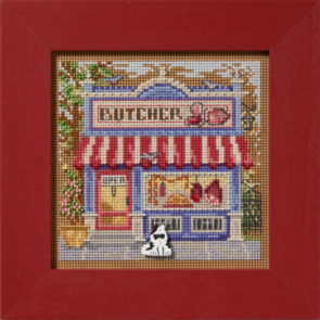 Mill Hill Cross Stitch & Bead Kit - Main Street - Butcher Shop