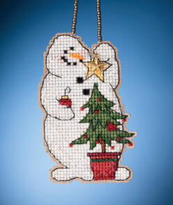 Mill Hill  Snow Fun Charmed Ornaments - Trimming Snowman