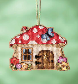 Mill Hill Cross Stitch Kit - Garden Gnomes Mushroom House