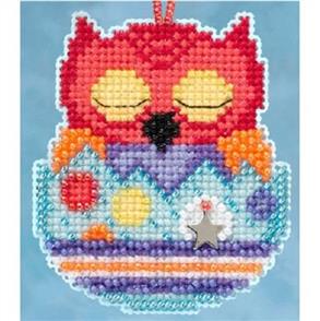 Mill Hill Beaded Cross Stitch Kit - Owlets - Huey