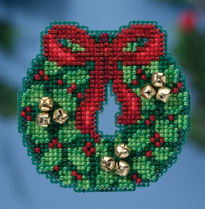 Mill Hill Cross Stitch Ornament Kit - Jingle Bell Wreath