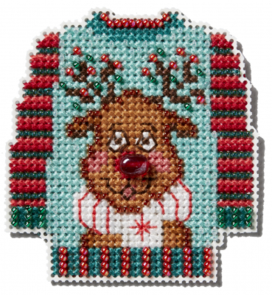 Mill Hill 2024 Winter Holiday Ornaments - Ugly Sweater