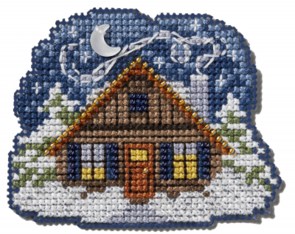 Mill Hill 2024 Winter Holiday Ornaments - Cozy Cabin