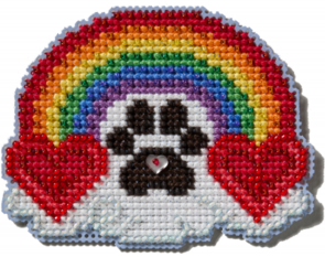 Mill Hill Cross Stitch & Bead Kit - Pawsitively Love