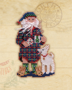 Mill Hill Cross Stitch Ornament Kits Christmas Day Santa – Christmas Morning