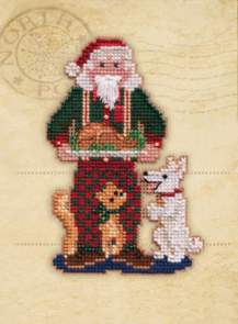 Mill Hill Cross Stitch Ornament Kits Christmas Day Santa – Christmas Memories