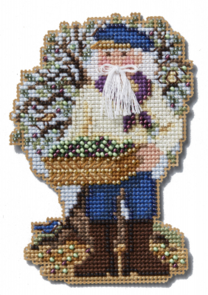 Mill Hill Cross Stitch Ornament Kits Mediterranean Santa – Olive Harvest Santa