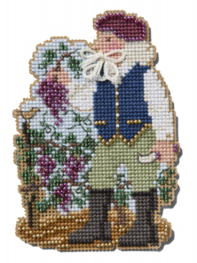 Mill Hill Cross Stitch Ornament Kits Mediterranean Santa – Vineyard Santa