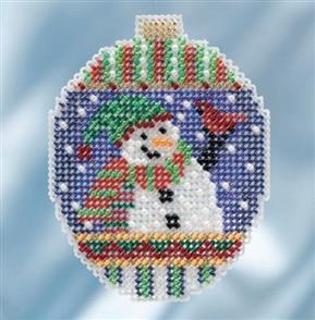 Mill Hill Beaded Cross Stitch Kit - Snowman Greetings