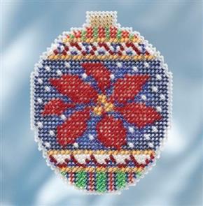 Mill Hill Beaded Cross Stitch Kit - Christmas Poinsettia