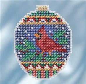 Mill Hill Beaded Cross Stitch Kit - Crimson Cardinal