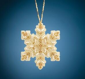 Mill Hill  Beaded Holiday, Golden Snowflake