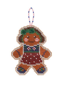 Mill Hill  Cross Stitch Bead Kit: Beaded Holiday - Gingerbread Lass
