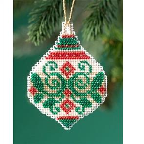 Mill Hill Bead & Cross Stitch Kit: Emerald Flourish