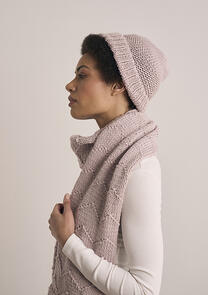 Mode at Rowan Pattern / Kit Holkham Hat & Scarf - Merino Soft