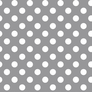 Maywood Kimberbell Basics White Dots Gray