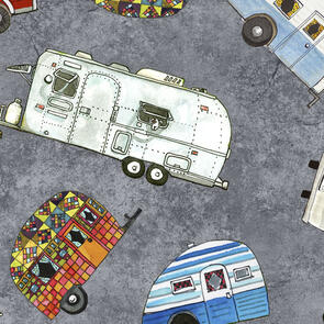 Maywood  Quilter'S Road Trip (Digital) Qrt Trailers Gray