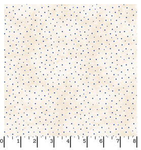 Maywood  Roly-Poly Snowmen Sprinkled Dots Natural/Blue