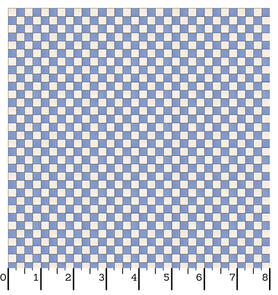 Maywood Roly-Poly Snowmen Checkerboard Blue/Natural