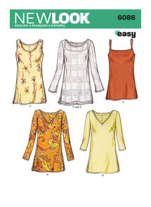 New Look Sewing Pattern Misses' Tops