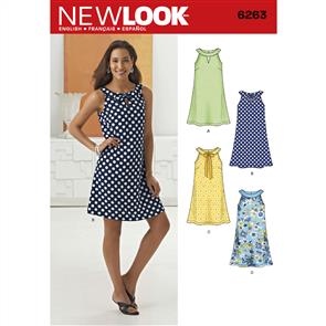 New Look Pattern 6263 Misses' A- Line Dress