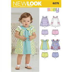 New Look Pattern 6275 Babies' Dress and Panties
