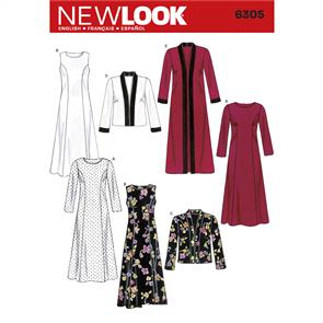 New Look Pattern 6305 Misses Dresses