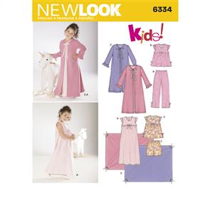 New Look Pattern 6334 Child Sleepwear