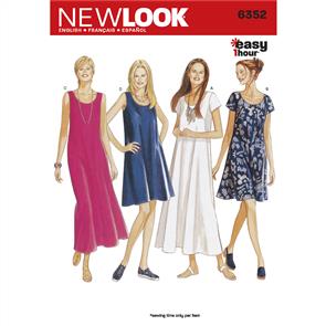 New Look Pattern 6352 Misses Dresses