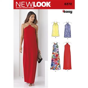 New Look Pattern 6372 Misses' Dresses Each in Two Lengths