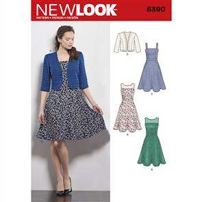 New Look Pattern 6390 Misses Dresses