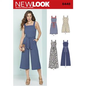 New Look Pattern 6446 Misses' Jumpsuits and Dresses