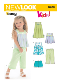 New Look Pattern 6473 - Toddlers' Separates