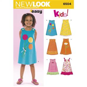 New Look Pattern 6504 Child Dresses