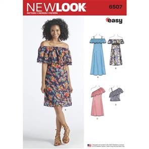 New Look Pattern 6507 Women’s Look Pattern 6507 Women’s   Dresses and Top