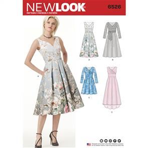 New Look Pattern 6526 Women's Dress With Bodice Variations