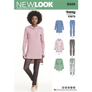 New Look Pattern 6529 Women's Knit Tunics and Leggings