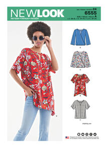 New Look Sewing Pattern Misses' Keyhole Shirt