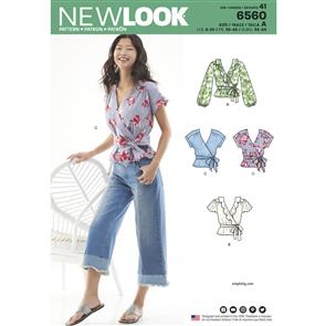 New Look Pattern 6560 Women's Wrap Tops