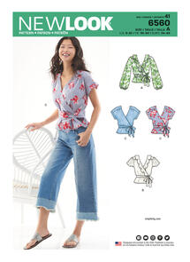 New Look Sewing Pattern Misses' Wrap Tops