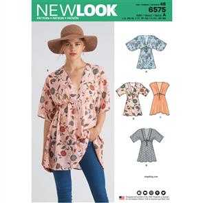 New Look Pattern 6575 Misses' Tunics