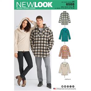 New Look Pattern 6588 Unisex Tops