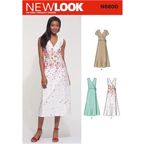 New Look Pattern 6600 Misses' Wrap Dress