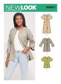 New Look Pattern N6607A - Misses' Mini Dress, Tunic and Top