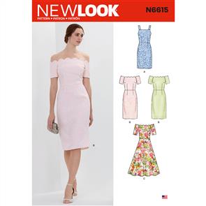New Look Pattern 6615 Misses' Dresses
