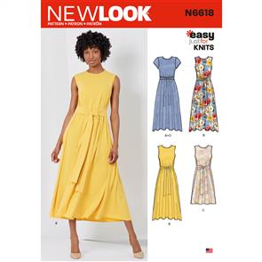 New Look Pattern 6618 Misses' Dresses In Two Lengths
