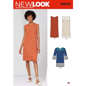 New Look Pattern 6619 Misses' Dresses