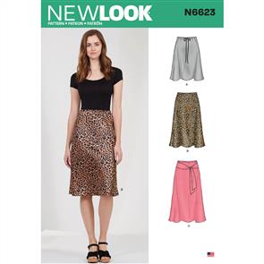 New Look Pattern 6623 Misses' Skirt In Three Lengths